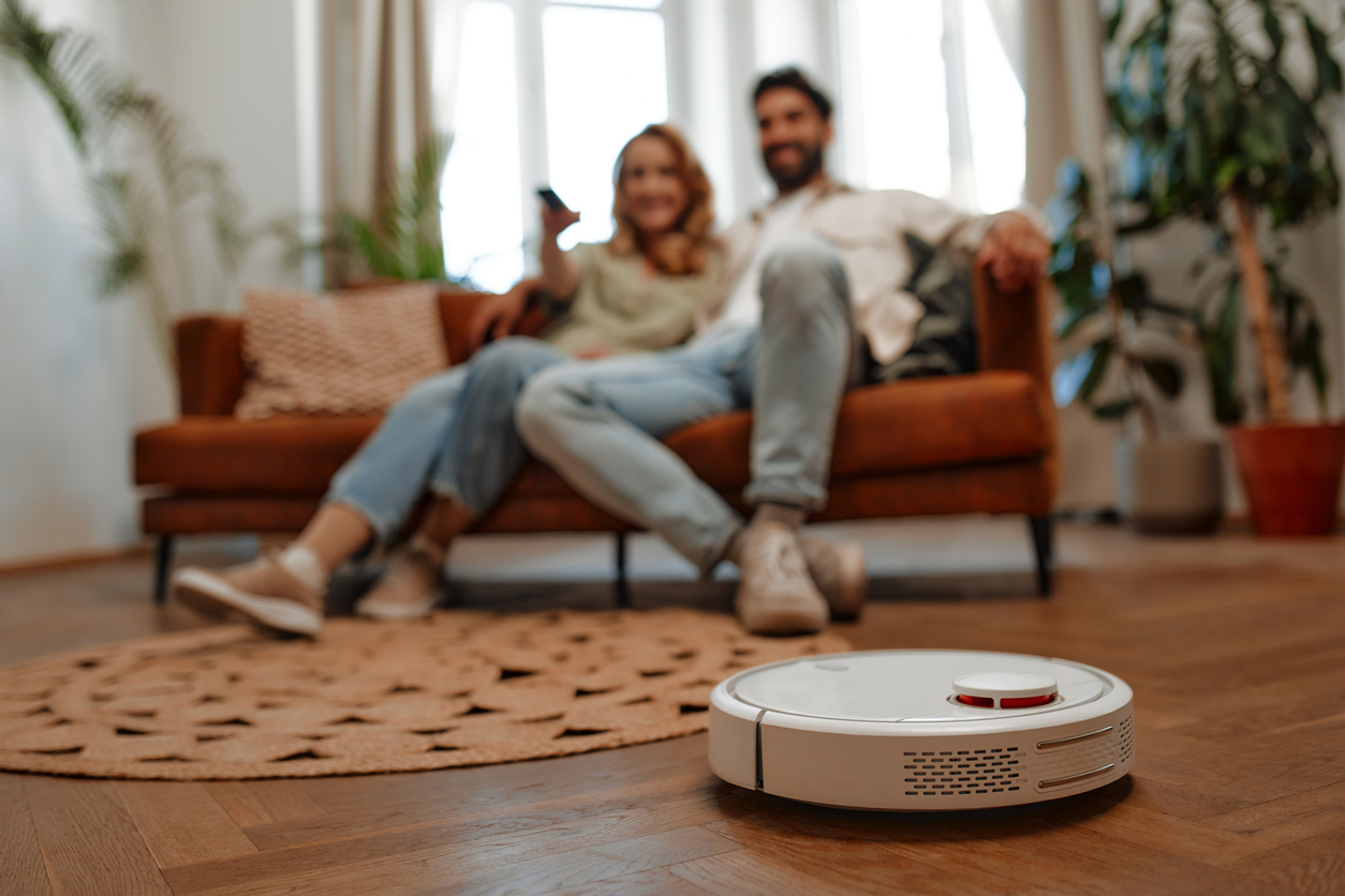 robot aspirapolvere movimento